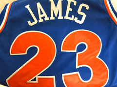 Hardwood Classics Cleveland Cavaliers LeBron James #23 Blue NBA Jersey