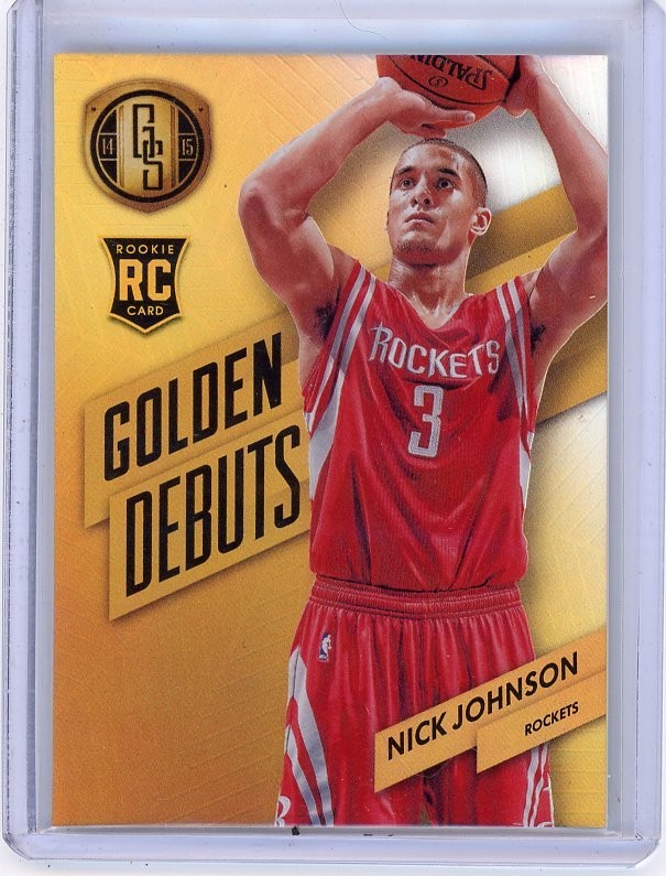 2014-15 Gold Standard Nick Johnson Golden Debuts Rookie RC Houston Rockets T1