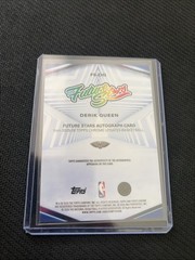 2025-26 Topps Chrome Update Future Stars Autographs Derik Queen Purple /75