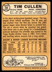 1968 Topps Tim Cullen Washington Senators #209