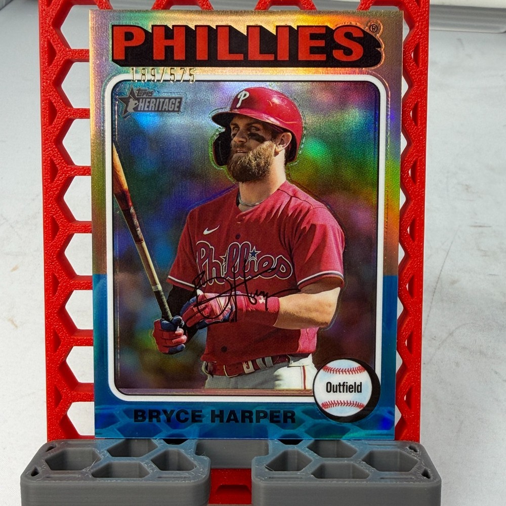 Bryce Harper 2024 Topps Heritage Refractor, #405, #189/575 Phillies