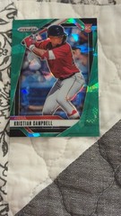 2025 Panini Prizm Kristian Campbell Green Ice Prizm #1 (RC) Red Sox