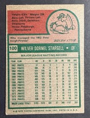 1975 Topps – Willie Stargell #100 Pittsburgh Pirates HOF – Poor/Filler