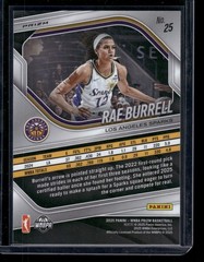 2025 Panini Prizm WNBA #25 Rae Burrell Orange Ice Prizms
