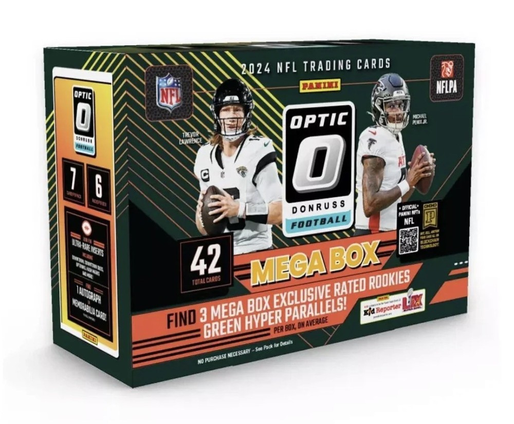 2024 DONRUSS OPTIC NFL FOOTBALL MEGA BOX🏈GREEN HYPER/UPTOWN/DOWNTOWN🏈