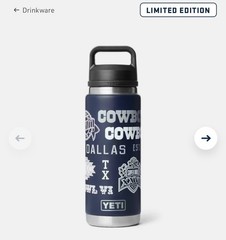 YETI 26oz Rambler DALLAS COWBOYS Limited Edition
