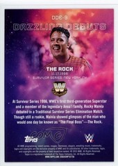 2025 Topps Universe WWE Dazzling Debuts The Rock #DDE-9 9et