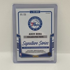 2024-25 Donruss Optic – Signature Series Adem Bona #SS-DEG *01/35* Green Seismic