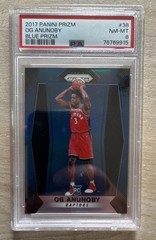 2017-18 Panini Prizm – OG Anunoby #38 Blue Prizm /199 (RC)