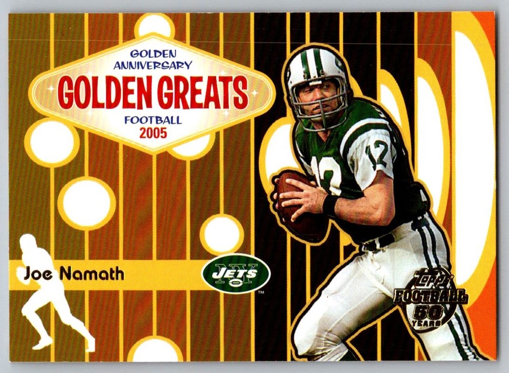 Topps 2005 Topps Football Golden Greats Joe Namath #GA2 Near Mint or Better