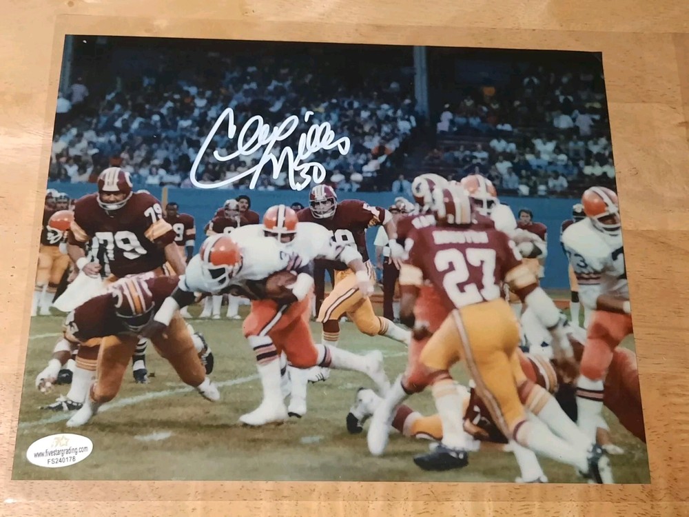 Cleo Miller Auto Autograph 8×10 Photo Signed Browns White Ink