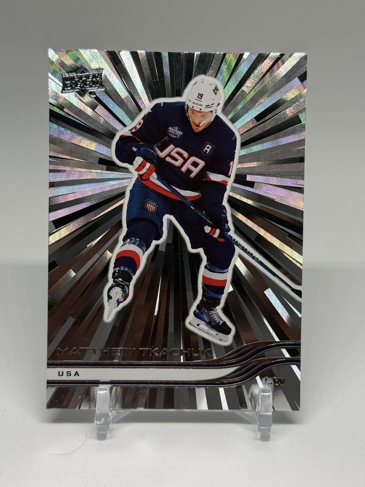 2025-26 Upper Deck Extended Series 4 Nations USA Outburst Silver Matthew Tkachuk