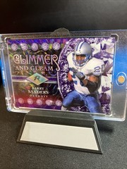 2025 Topps Resurgence Barry Sanders Glimmer & Gleam Purple Refractor /75 #GG-10