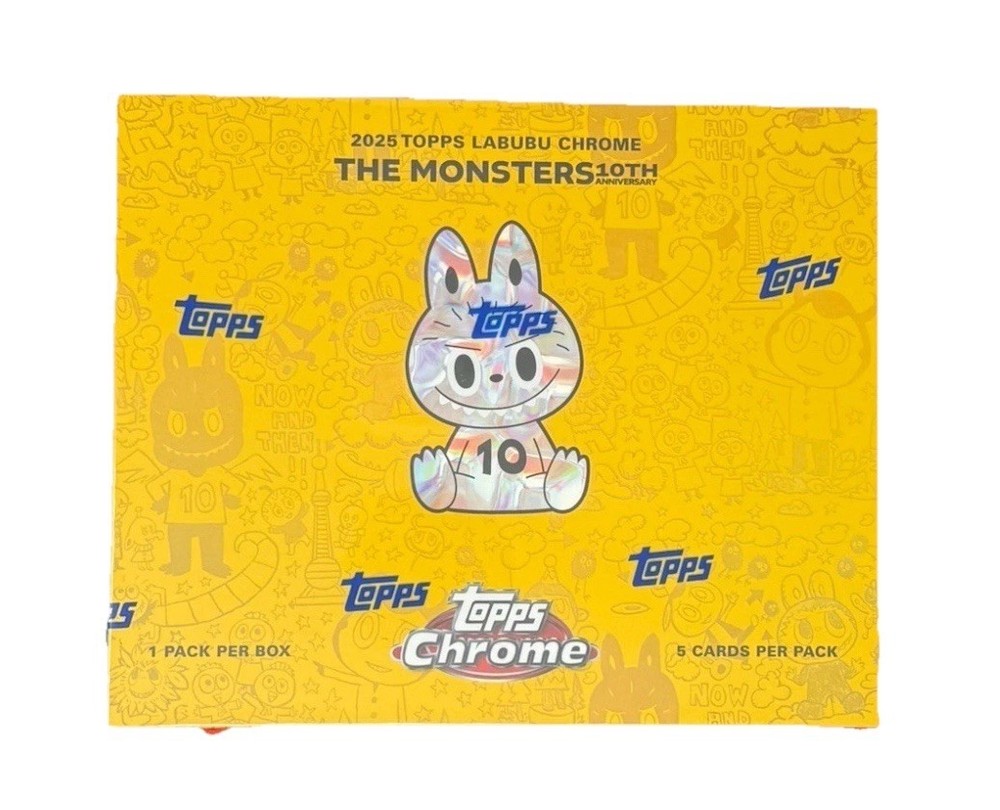 2025 Topps Chrome Labubu THE MONSTERS 10th Anniversary Hobby Box RIP N SHIP LIVE