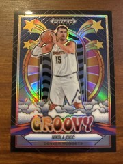 NIKOLA JOKIC 2024-25 Panini Prizm Black Groovy #7 SSP Case Hit- Nuggets