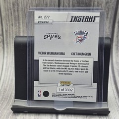 2023-24 Panini Instant NBA #277 Victor Wembanyama / Chet Holmgren