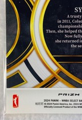 🏀2024 WNBA Panini Select Gold Cracked Ice SYDNEY COLSON SSP 3/10 Aces Protector