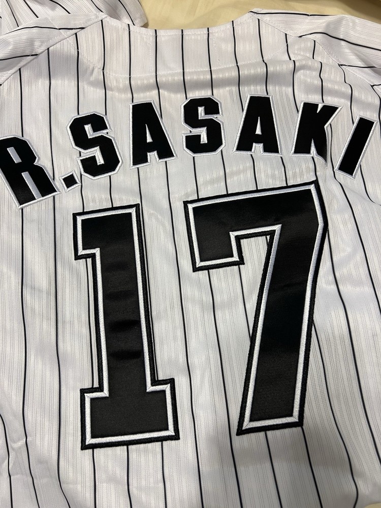 NEW MIZUNO Japan NPB CHIBA LOTTE MARINES Baseball Jersey Roki Sasaki Seagull Lge