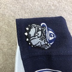 Georgetown Hoyas Hat Fitted Mens 7 1/2 Blue Gray NCAA Basketball American Needle