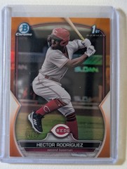 2023 Topps Bowman Chrome Prospects Hector Rodriguez Orange Refractor /25 #BCP-95