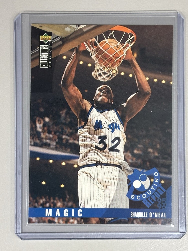 1995-96 Collector&rsquo;s Choice Shaquille O&rsquo;Neal #339 Magic Scouting Report Card