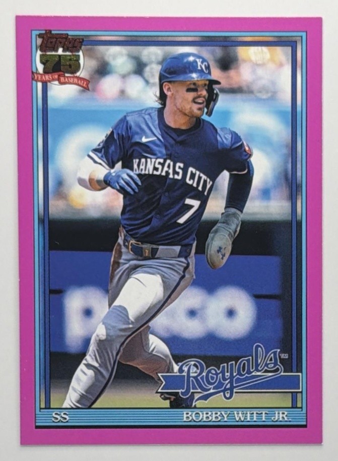 2026 Topps Bobby Witt Jr. #T91-3 1991 Pink Royals