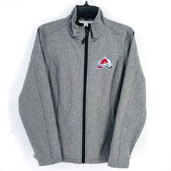 Port Authority Colorado Avalanche Jacket Womens Sz M Gray Soft Shell NHL