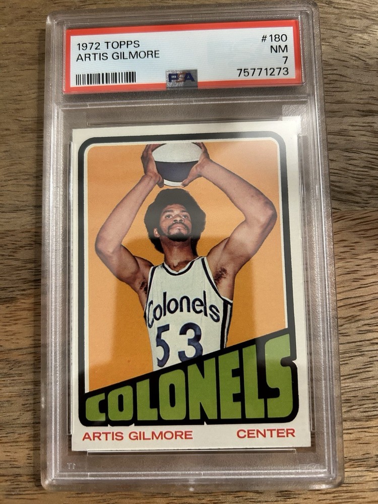 1972-73 Topps Artis Gilmore #180 (RC) PSA 7
