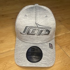 New Era 39THIRTY New York Jets Heather All Gray Grey Flex Fitted S/M Stretch Hat