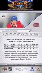 2024-25 Upper Deck #461 Oliver Kapanen