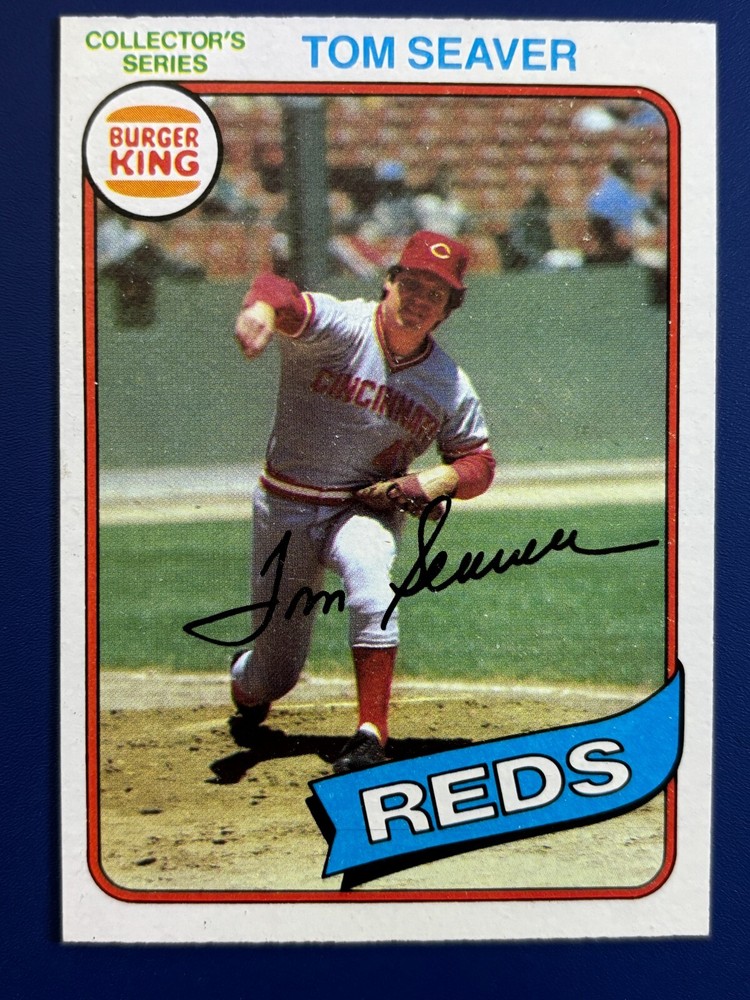 ⚾ 1980 Topps / Burger King Baseball Base Card #10 Tom SEAVER ⚾