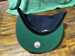 Boston Red Sox 1999 ASG Cascading Logo Navy Red NEW ERA FITTED 7 3/4 Green UV