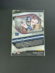 2025 PANINI PRIZM 211 THEO JOHNSON BLACK SHIMMER 1/1