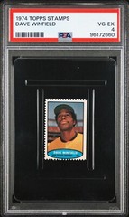 PSA 4 DAVE WINFIELD HOF ROOKIE 1974 TOPPS STAMPS GRADED VG-EX VINTAGE TPHLC-2660