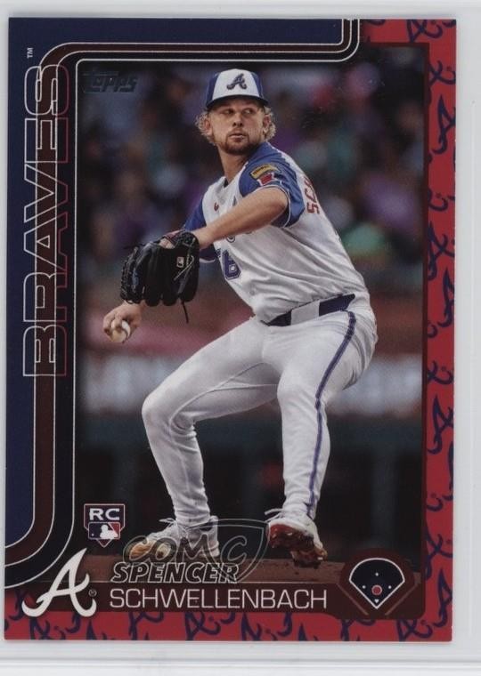 2025 Topps Series 1 Team Color Spencer Schwellenbach #103 Rookie RC 0ii1