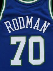 100% Authentic Dennis Rodman Dallas Mavericks 1999-00 Swingman Jersey Throwback