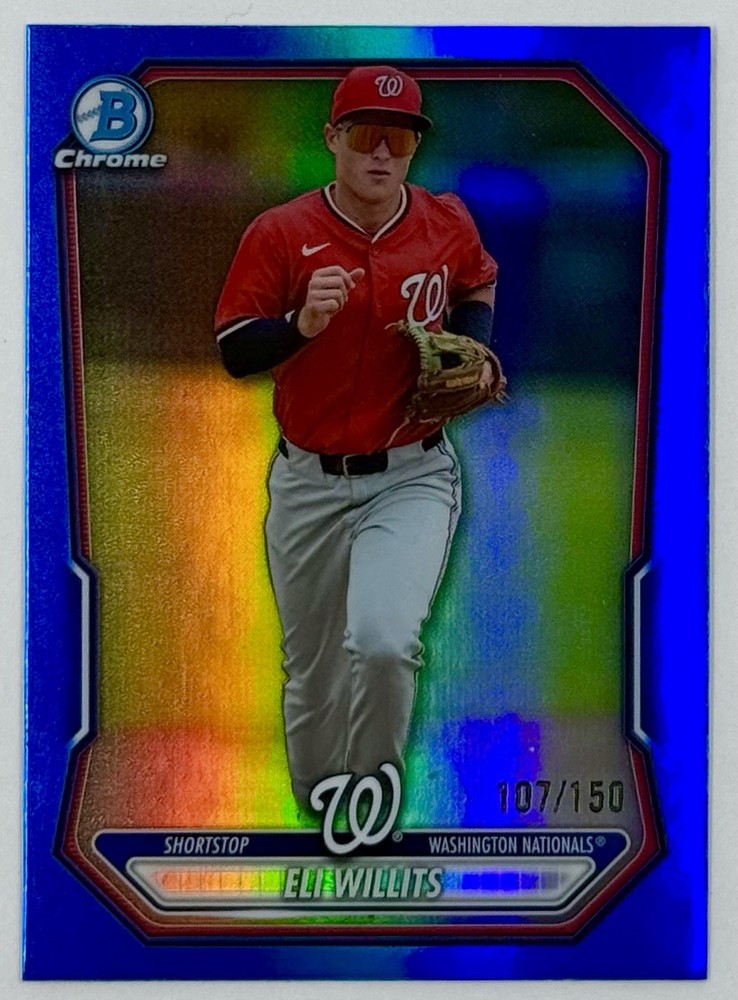 2026 Bowman Baseball Eli Willits #BCP-95 Blue Refractor /150 SSP