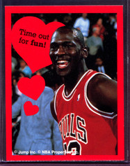 MICHAEL JORDAN ~ 1991 Cleo Michael Jordan Valentines #7 ~ Time Out For Fun Card