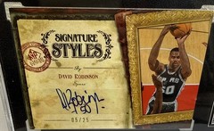 David Robinson Spurs Signed 2006-07 Upper Deck SP #SM-DR #5/25 SGC 8.5 Card