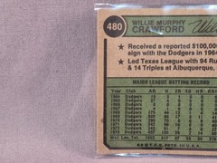 Willie Crawford 1974 Topps #480 Los Angeles Dodgers MLB Baseball Sports Card