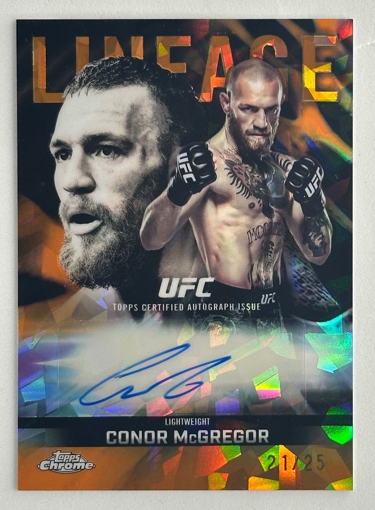 2026 Topps Chrome UFC Conor McGregor LINEAGE AUTO Orange /25 SSP!!