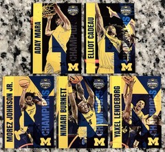 Michigan Wolverines Basketball 2025-2026 Champions Deck Complete Insert Set