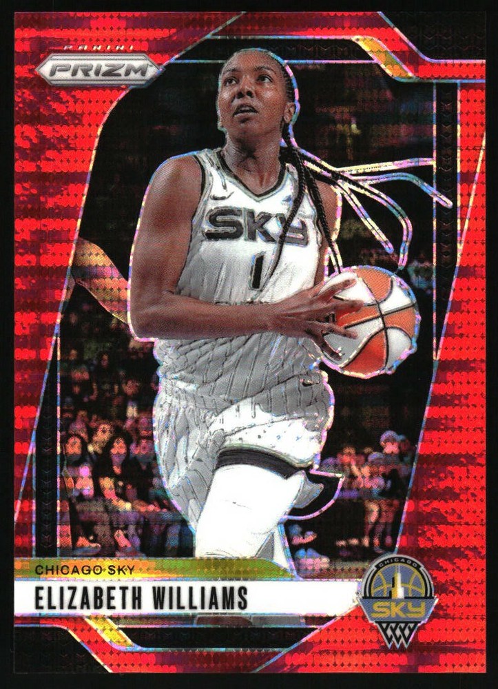 2024 Panini Prizm WNBA #24 Elizabeth Williams Red Pulsar Prizms #/299
