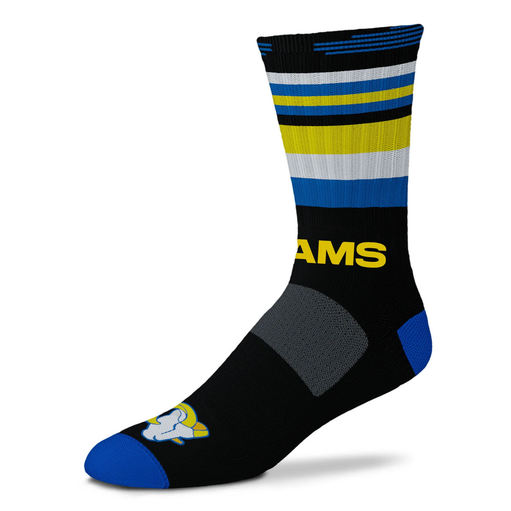 Los Angeles Rams NFL Black Rave Large Size FBF Licensed Socks