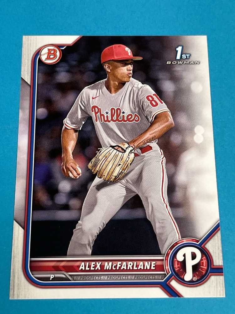 2022 Bowman Draft Alex McFarlane #BD-117 1st Bowman Phillies Qty Avail