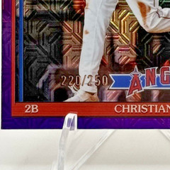 Christian Moore 2026 Topps Series 1 #91C-59 &rsquo;91 Topps Chrome Purple Mojo /250 RC