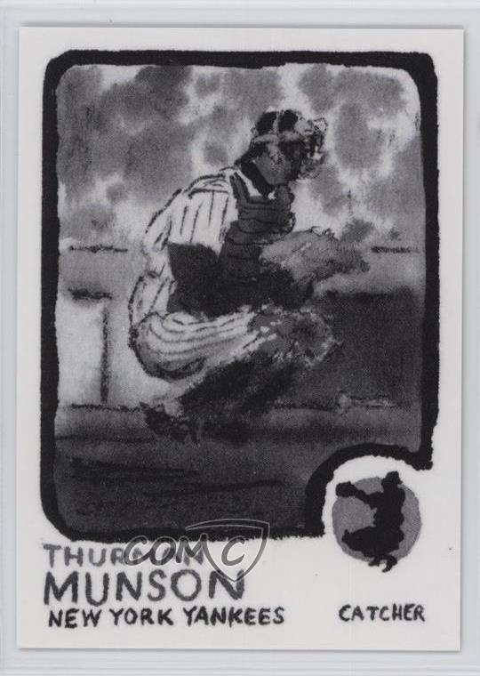 2025 Shoebox Treasures 1973 Topps Grayscale Filter 35/75 Thurman Munson #39 16wc