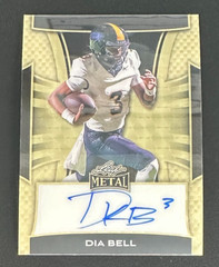 2025 Leaf Metal Football DIA BELL Super Prismatic Gold 1/1 (Texas Longhorns)