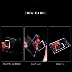 1-50X Magnetic Card Holders 35-180PT For Trading Sports Cards Protectors Sleeve