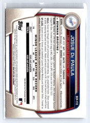 2023 Bowman Chrome #BCP-172 Josue De Paula Prospects Mojo Refractor (RC)